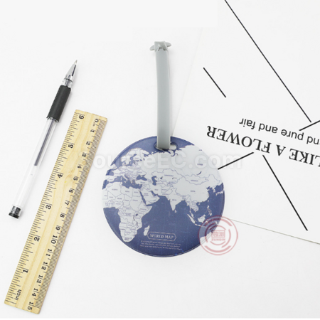 Customization PVC circular luggage tag Corporate Gifts
