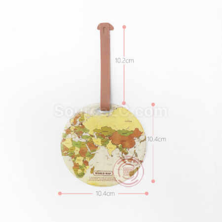 Customization PVC circular luggage tag Corporate Gifts