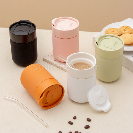 Travel Silicone Ceramic Mug 