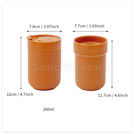 Customization Travel Silicone Ceramic Mug  Corporate Gifts