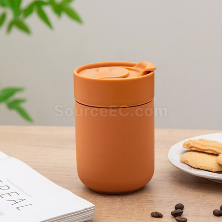 Customization Travel Silicone Ceramic Mug  Corporate Gifts