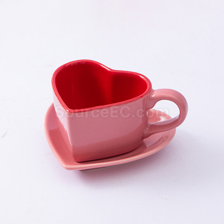 Customization Ceramic Coffee cup And Saucer Set Corporate Gifts