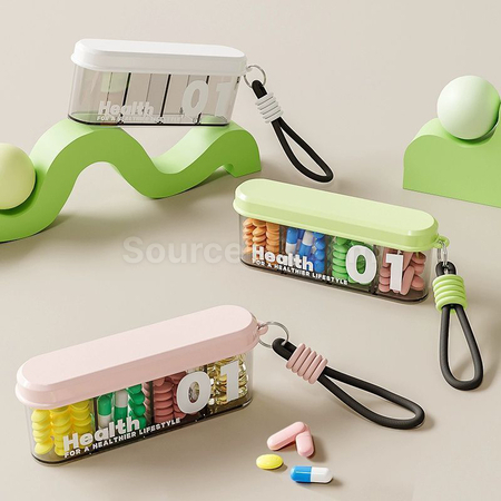 Portable pill box
