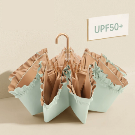 Customization Lace three - fold hooked - handle folding umbrella Corporate Gifts