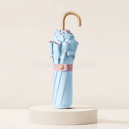 Customization Lace three - fold hooked - handle folding umbrella Corporate Gifts