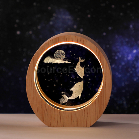 Customization 3D Engraved Night Light Corporate Gifts