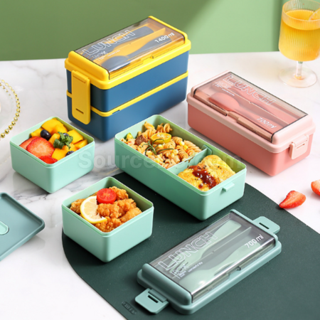 Customization Double-layer lunch box (with tableware) Corporate Gifts