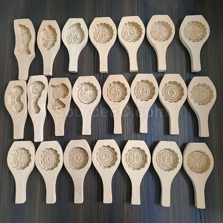 Customization Wooden Mooncake Mold Corporate Gifts