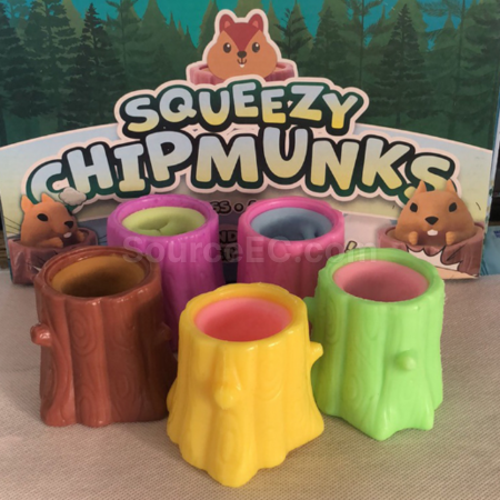 Customization Squirrel Cup Stress-Relief Squishy and Stretchable Toy Corporate Gifts