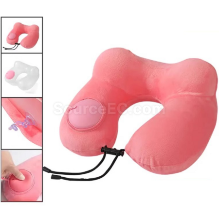 Customization Pressurised inflatable U-shaped neck pillow Corporate Gifts