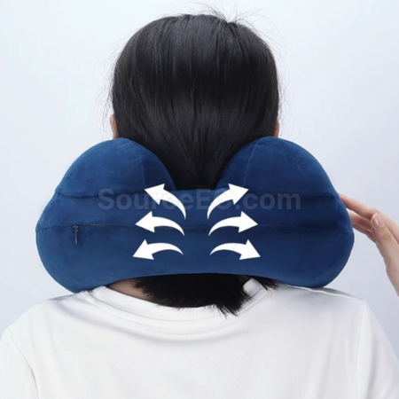 Customization Pressurised inflatable U-shaped neck pillow Corporate Gifts
