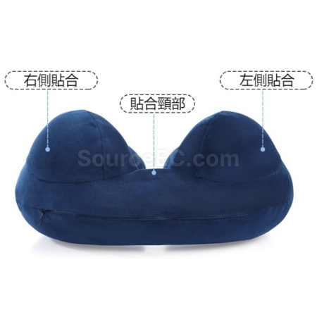 Customization Pressurised inflatable U-shaped neck pillow Corporate Gifts