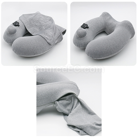 Customization Pressurised inflatable Travel Neck Pillow Corporate Gifts