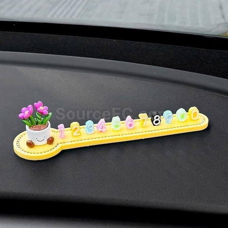 Customization 3D Doll Simple Car Number Plate Corporate Gifts