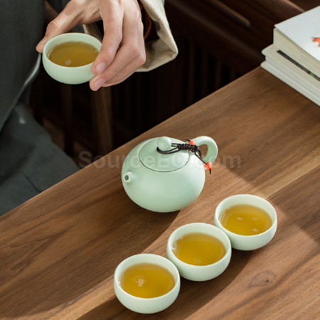 Customization Portable travel ceramic tea set Corporate Gifts