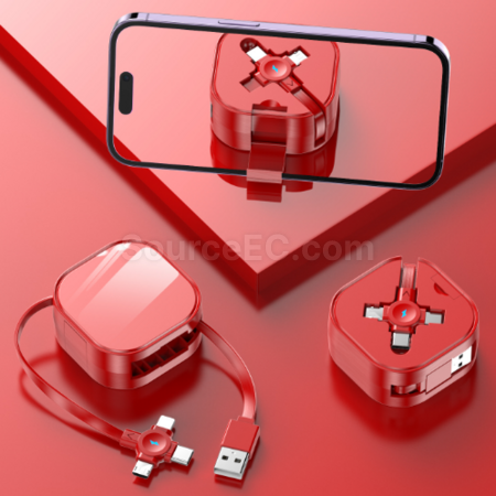 Customization Retractable storage stand three-in-one data cable Corporate Gifts