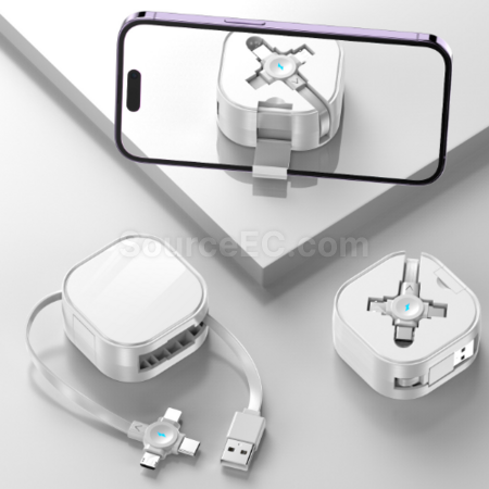 Customization Retractable storage stand three-in-one data cable Corporate Gifts