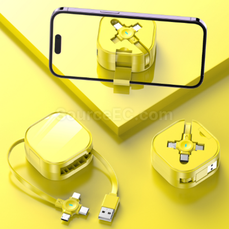 Customization Retractable storage stand three-in-one data cable Corporate Gifts