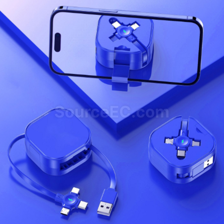 Customization Retractable storage stand three-in-one data cable Corporate Gifts