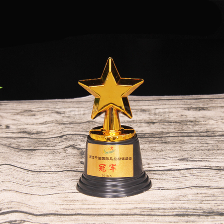 Customization Plastic Star Trophy Corporate Gifts