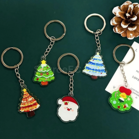 Customization Christmas Acrylic Keychain Corporate Gifts