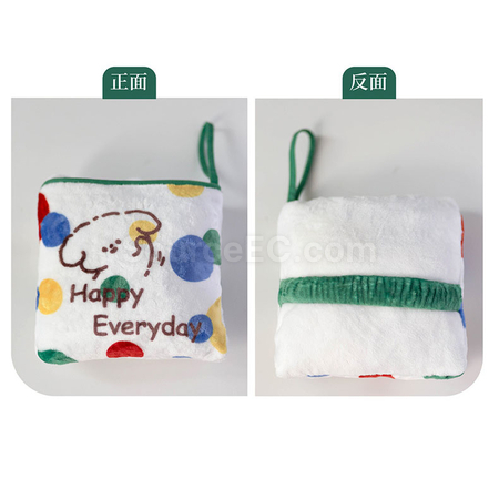 Customization Digital printed handle pillow blanket Corporate Gifts