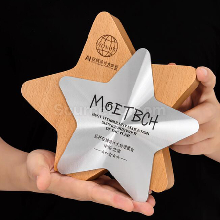 Solid Wood Metal Award