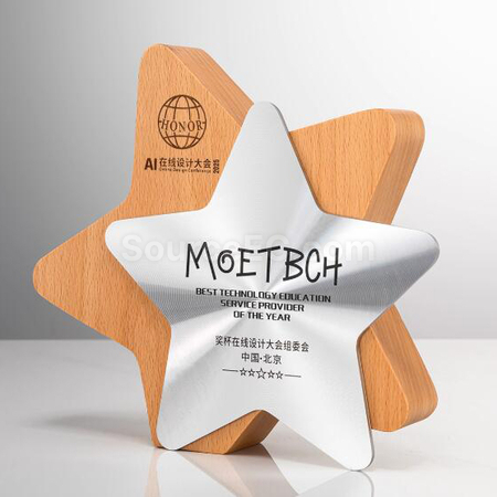 Customization Solid Wood Metal Award Corporate Gifts