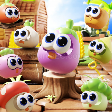 Customization Eye-popping vegetable squeeze stress-relief toy Corporate Gifts