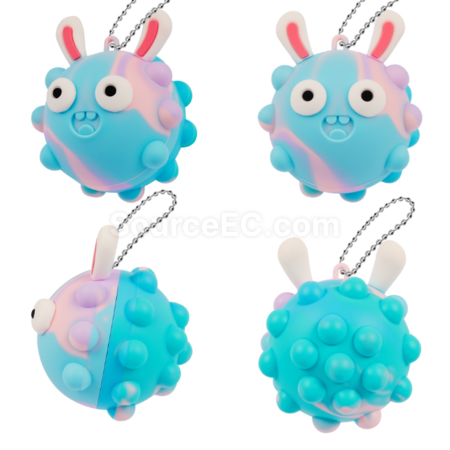 Customization 3D Stereo Silicone Stress Relief Ball Corporate Gifts