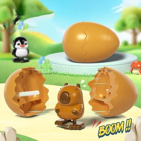 Customization Bouncing Egg Capybara Wind-up Toy Corporate Gifts