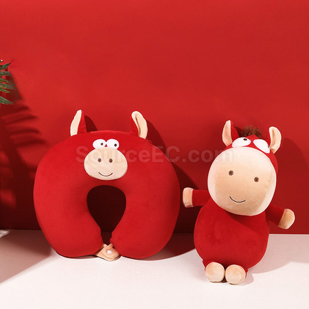 Customization Year of the Horse U-shaped pillow Corporate Gifts