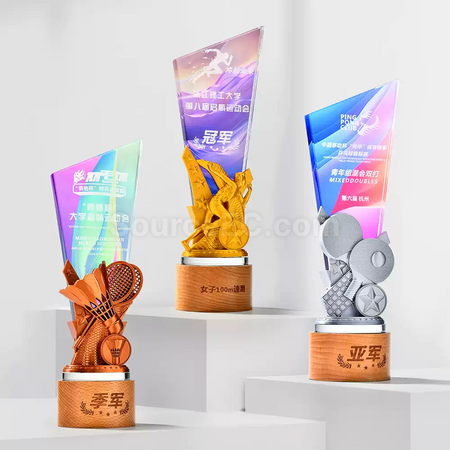 Customization Sport Crystal Trophy Corporate Gifts
