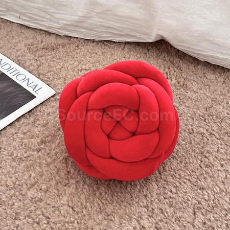 Customization Knitted Rose Pillow Corporate Gifts