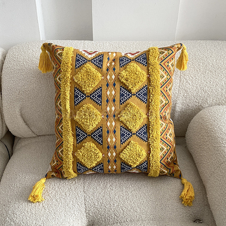 Customization Tufted Linen Printed Throw Pillow Corporate Gifts
