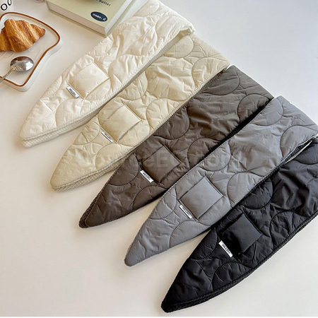 Customization Korean Winter Knitted Down Scarf Corporate Gifts