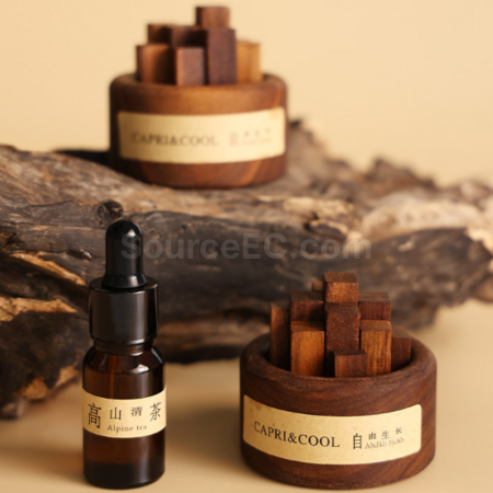 Customization Aromatherapy Diffuser Wood, Flameless Aromatherapy Essential Oil, Fragrance Gift Corporate Gifts