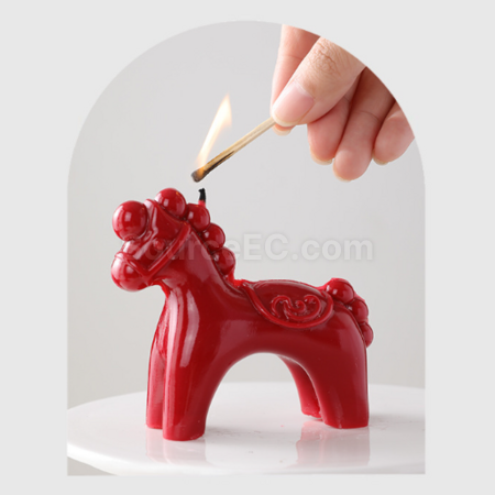 Customization New Year Rocking Horse Scented Candle Corporate Gifts