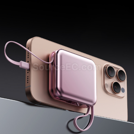 Customization 3c Self-contained Cable Fast Charging Power Bank Corporate Gifts