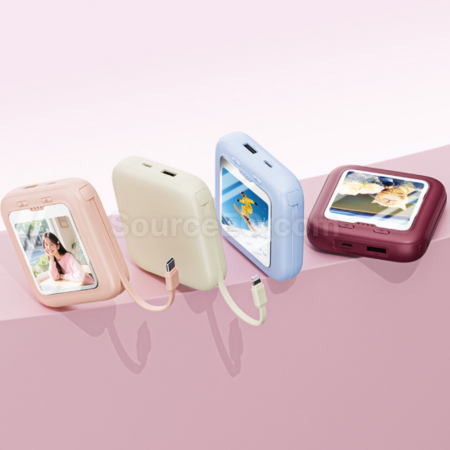 Customization 3C Certified Illuminated Makeup Mirror Power Bank Corporate Gifts
