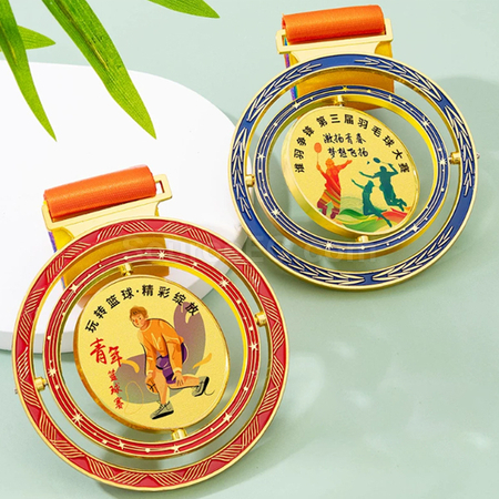 Customization Rotating Metal Medal Corporate Gifts