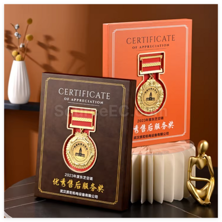 Customization Creative Brooch Leather Medal Corporate Gifts