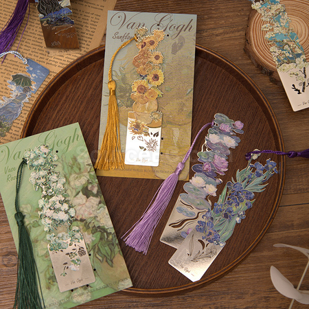 Customization Oil Painting Series Metal Bookmarks Corporate Gifts