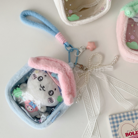 Customization Plush small house transparent doll bag storage bag Corporate Gifts