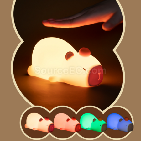 Customization Papa Capybara Patting Night Light Corporate Gifts