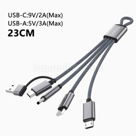 Customization 5-In-1 Keychain Charging Cable Corporate Gifts