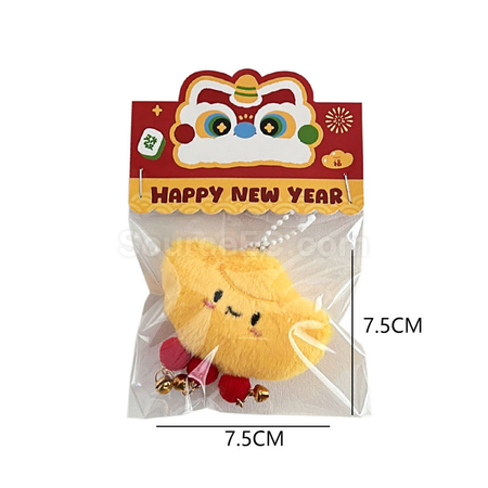 Customization Yuanbao Doll Squeaky Keychain Pendant Corporate Gifts