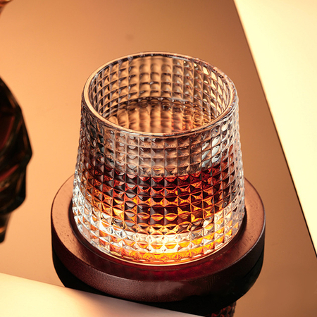 Customization Rotatable Tumbler Crystal Glass Corporate Gifts
