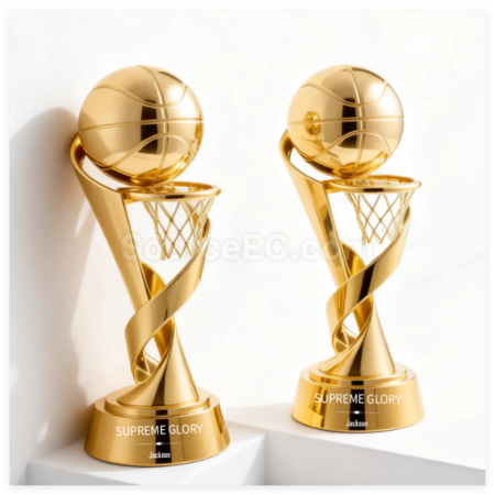 Customization Metal Basketball Trophy Corporate Gifts
