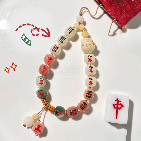 Customization Mahjong mobile phone lanyard Corporate Gifts